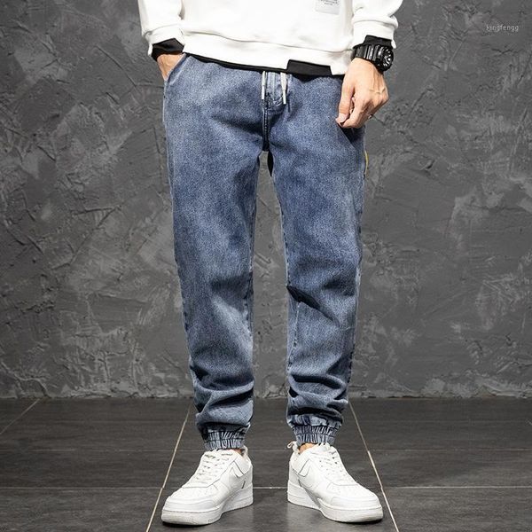 men loose elastic waist trousers large size denim jeans men autumn trendy plus size jeans1, Blue
men loose elastic waist trousers large size denim jeans men autumn trendy plus size jeans1, Blue