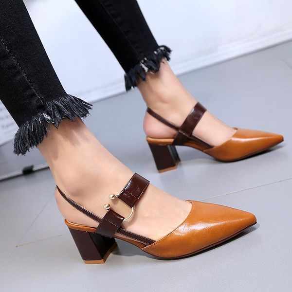 dress shoes europe and the united states retro women's 2021 summer thick with pointed high-heeled set feet wild sandals, Black
dress shoes europe and the united states retro women's 2021 summer thick with pointed high-heeled set feet wild sandals, Black