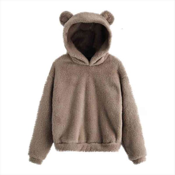 womens long sleeve fleece sweatshirt warm bear ear shape fuzzy hoodie pullover solid thicken winter warm hooded sweatshirt, Black
womens long sleeve fleece sweatshirt warm bear ear shape fuzzy hoodie pullover solid thicken winter warm hooded sweatshirt, Black