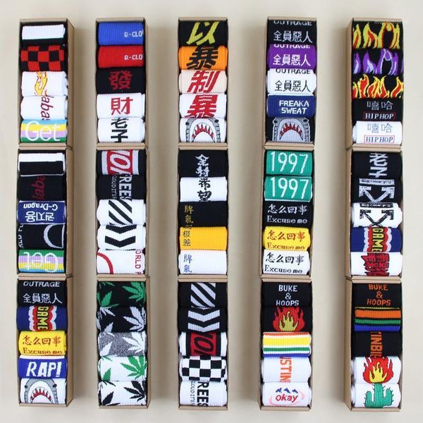 men's socks tide sock male hip hop sports skateboarding korean version of european and american street personality couple1, Black
men's socks tide sock male hip hop sports skateboarding korean version of european and american street personality couple1, Black