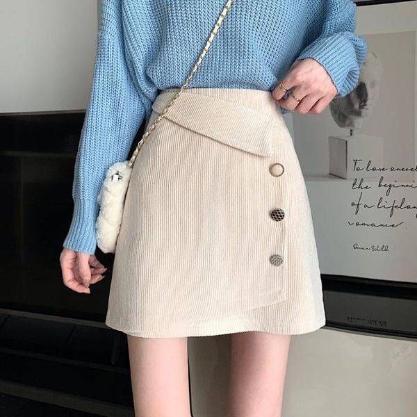 short skirt women's spring and autumn new retro high waist corduroy hip skirt, Black
short skirt women's spring and autumn new retro high waist corduroy hip skirt, Black
