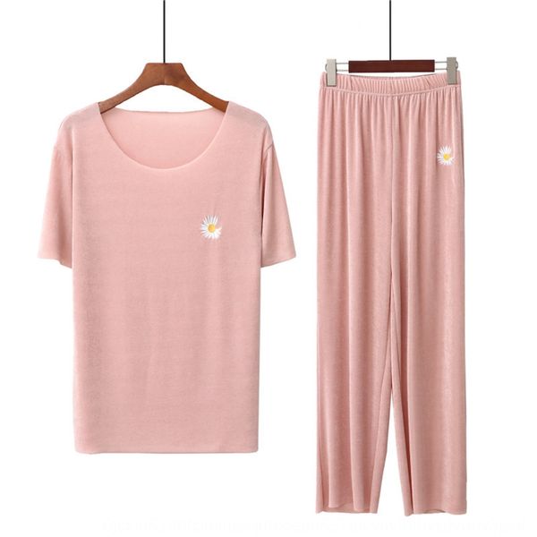 summer daisy shaking home suit women's seamless wide pajamas wide leg pants loose short-sleeved wide-leg pants two-piece pajamas women, Gray
summer daisy shaking home suit women's seamless wide pajamas wide leg pants loose short-sleeved wide-leg pants two-piece pajamas women, Gray
