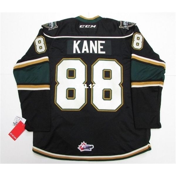 real 421 real full embroidery #88 patrick kane ohl london knights premier 7185 hockey jersey or custom any name or number hockey jersey, Black
real 421 real full embroidery #88 patrick kane ohl london knights premier 7185 hockey jersey or custom any name or number hockey jersey, Black