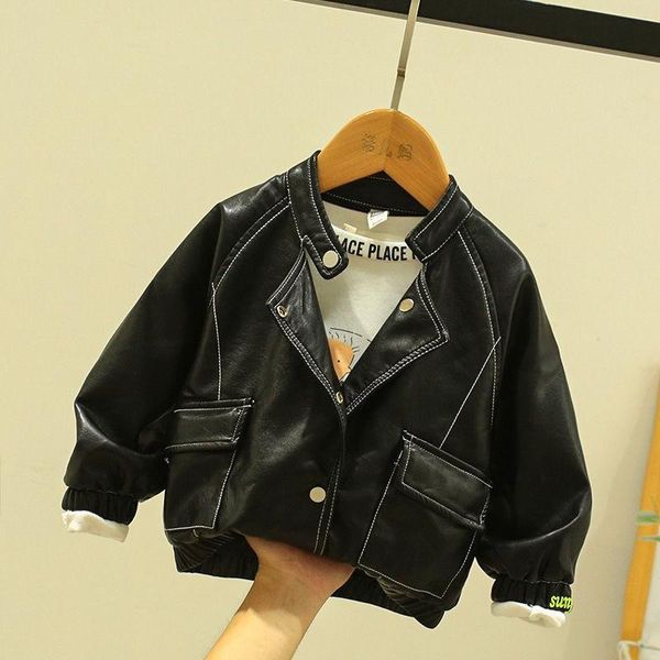 jackets 2021 baby girl boy spring autumn winter pu coat jacket kids fashion leather children coats overwear clothes 2-10y, Blue;gray
jackets 2021 baby girl boy spring autumn winter pu coat jacket kids fashion leather children coats overwear clothes 2-10y, Blue;gray