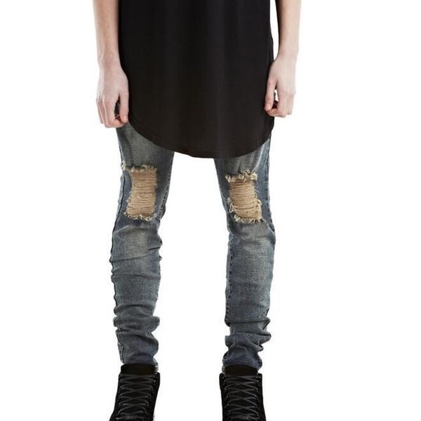 ripped new biker jeans motorcycle style elastic men jeans slim fit washed pants black colors destroyed men pant, Blue
ripped new biker jeans motorcycle style elastic men jeans slim fit washed pants black colors destroyed men pant, Blue