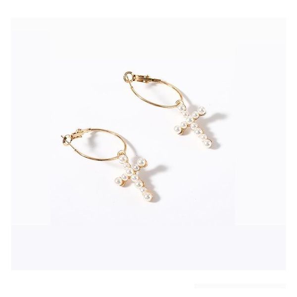 fashion jewelry women earrings beads cross dangle earrings lady sqcapk new_dhbest, Silver
fashion jewelry women earrings beads cross dangle earrings lady sqcapk new_dhbest, Silver