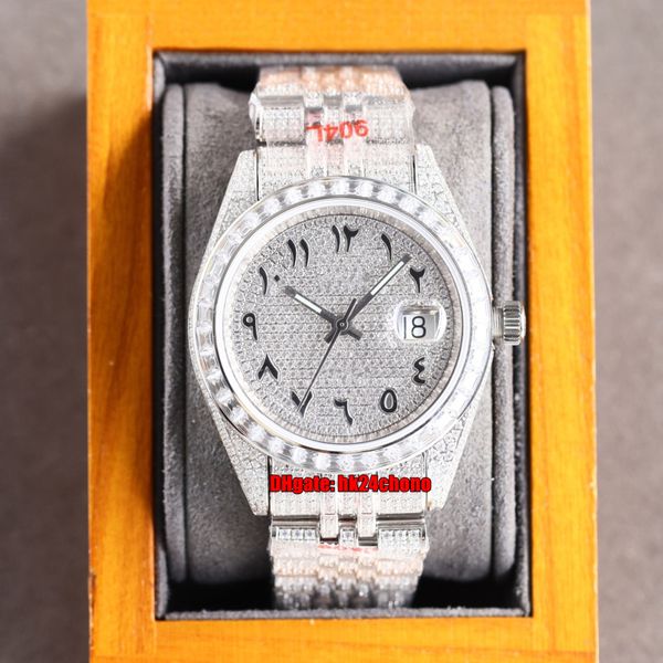 7 styles luxury watches rrf datejust baguette iced out full diamond eta2824 automatic mens watch pavé diamonds arabic dial 904l steel bracel, Slivery;brown
7 styles luxury watches rrf datejust baguette iced out full diamond eta2824 automatic mens watch pavé diamonds arabic dial 904l steel bracel, Slivery;brown