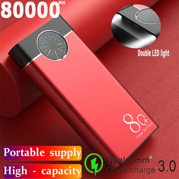 80000mah power bank large capacity portable charger 2usb led light power bank fast charging for xiaomi samsung iphone ing
80000mah power bank large capacity portable charger 2usb led light power bank fast charging for xiaomi samsung iphone ing