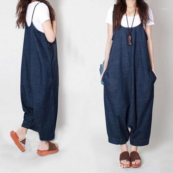 women's jumpsuits & rompers autumn women harem loose jeans denim strap dropped crotch wide leg cowboy cozy ninth pants large szie1, Black;white
women's jumpsuits & rompers autumn women harem loose jeans denim strap dropped crotch wide leg cowboy cozy ninth pants large szie1, Black;white