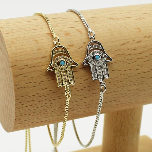 greek evil eye adjustable bracelets for women cz zircon hamsa fatima hand trendy boho charms chains bracelet jewelry party gifts, Golden;silver
greek evil eye adjustable bracelets for women cz zircon hamsa fatima hand trendy boho charms chains bracelet jewelry party gifts, Golden;silver