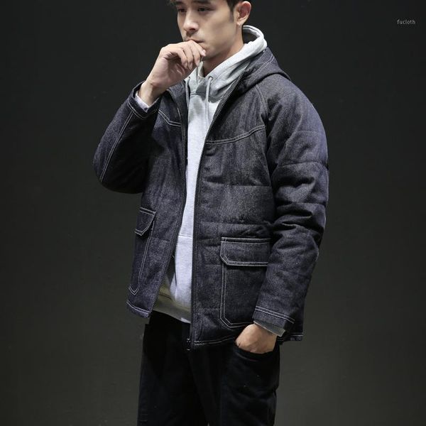 5xl 2018 winter japanese hooded denim winter jacket men slim fit parka men coat warm thick clothing male coats1, Tan;black
5xl 2018 winter japanese hooded denim winter jacket men slim fit parka men coat warm thick clothing male coats1, Tan;black