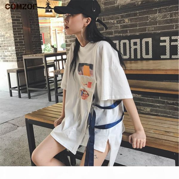 harajuku women fashion hip hop t shirt loose ribbon korean summer streetwear punk oversized grils ulzzang tee shirt femme, White
harajuku women fashion hip hop t shirt loose ribbon korean summer streetwear punk oversized grils ulzzang tee shirt femme, White