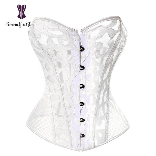 930# transparent women hollow out slimming waist appliques white corset for wedding black
930# transparent women hollow out slimming waist appliques white corset for wedding black
