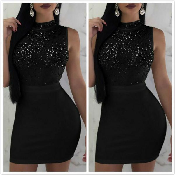women 2021 summer dress sleeveless tunic fashion bodycon sundress party cocktail short mini dresses drop shipping, Black;gray
women 2021 summer dress sleeveless tunic fashion bodycon sundress party cocktail short mini dresses drop shipping, Black;gray