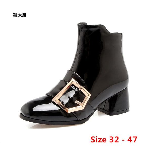boots spring autumn heig heel ankle women short woman shoes botas muje small big size 32 - 47, Black
boots spring autumn heig heel ankle women short woman shoes botas muje small big size 32 - 47, Black