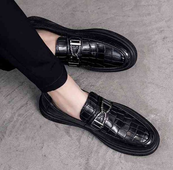 vintage designer men horsebit loafers alligator pattern england brand dress leather shoes luxury platform office wedding party flats, Black
vintage designer men horsebit loafers alligator pattern england brand dress leather shoes luxury platform office wedding party flats, Black