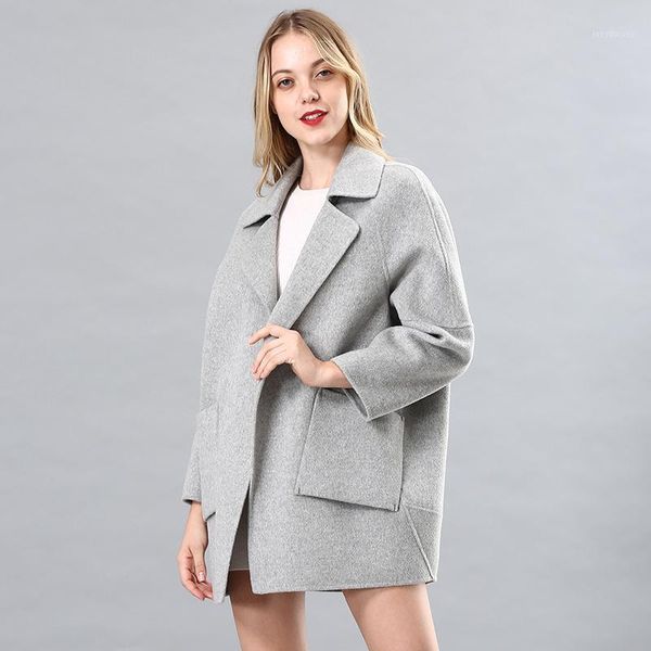 korean style double-sided wool plush coat 2021 autumn and winter new casual loose versatile high-end women's woolen coat1, Black
korean style double-sided wool plush coat 2021 autumn and winter new casual loose versatile high-end women's woolen coat1, Black