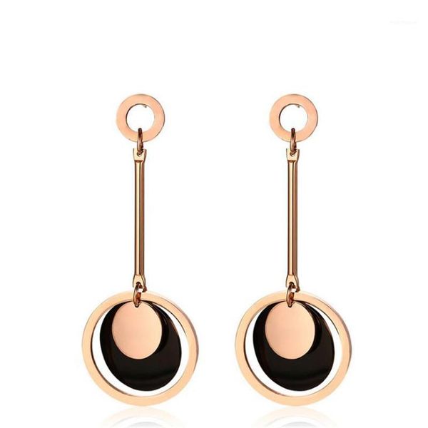charm fashion 67mm stainless steel circular earrings for women black plating rose gold long jewelry gifts women1, Golden
charm fashion 67mm stainless steel circular earrings for women black plating rose gold long jewelry gifts women1, Golden