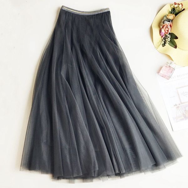 2021 new summer mesh women pleated solid high waist a line skirts chic long maxi tutu holiday beach tulle skirt 13jx, Black
2021 new summer mesh women pleated solid high waist a line skirts chic long maxi tutu holiday beach tulle skirt 13jx, Black