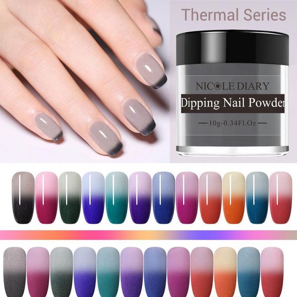 nicole diary 10g thermal dipping nail powder gradient color changing dipping nail glitter pigment dust natural dry de jllzxc, Silver;gold
nicole diary 10g thermal dipping nail powder gradient color changing dipping nail glitter pigment dust natural dry de jllzxc, Silver;gold