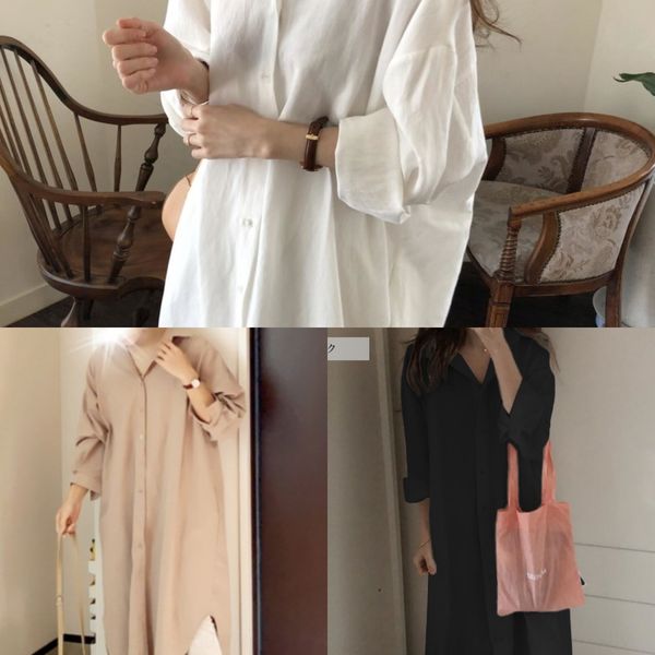 2020 dress dresswindbreaker shirt skirt autumn new korean version simple solid color split knee trench coat women's casual loose cotton, Black;gray
2020 dress dresswindbreaker shirt skirt autumn new korean version simple solid color split knee trench coat women's casual loose cotton, Black;gray