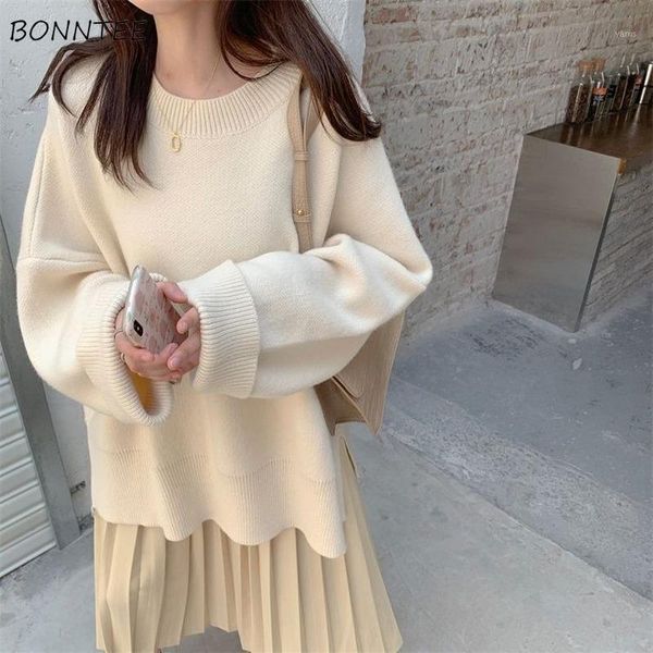 women pullovers winter warm solid sweater side-slit various colors all-match casual soft korean style fashion ulzzang chic retro1, White;black
women pullovers winter warm solid sweater side-slit various colors all-match casual soft korean style fashion ulzzang chic retro1, White;black
