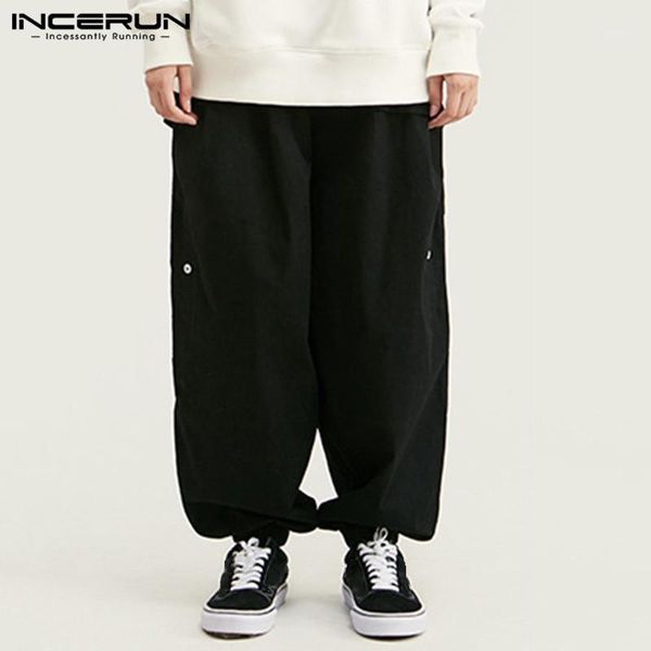 men's pants incerun fashion men harem elastic waist joggers baggy solid high street long harajuku wide leg trousers s-5xl1, Black
men's pants incerun fashion men harem elastic waist joggers baggy solid high street long harajuku wide leg trousers s-5xl1, Black