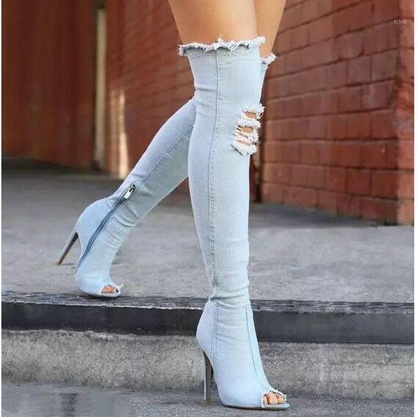 boots fashion autumn women high heels thigh female shoes over the knee peep toe cowboy denim shoes-071, Black
boots fashion autumn women high heels thigh female shoes over the knee peep toe cowboy denim shoes-071, Black
