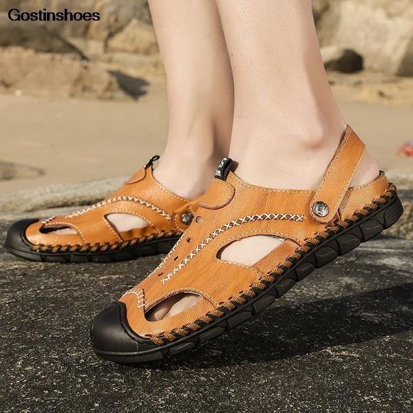 sandals sandalias masculina casual closed toe anti slip fashion cow leather sandalet men sandals1, Black
sandals sandalias masculina casual closed toe anti slip fashion cow leather sandalet men sandals1, Black