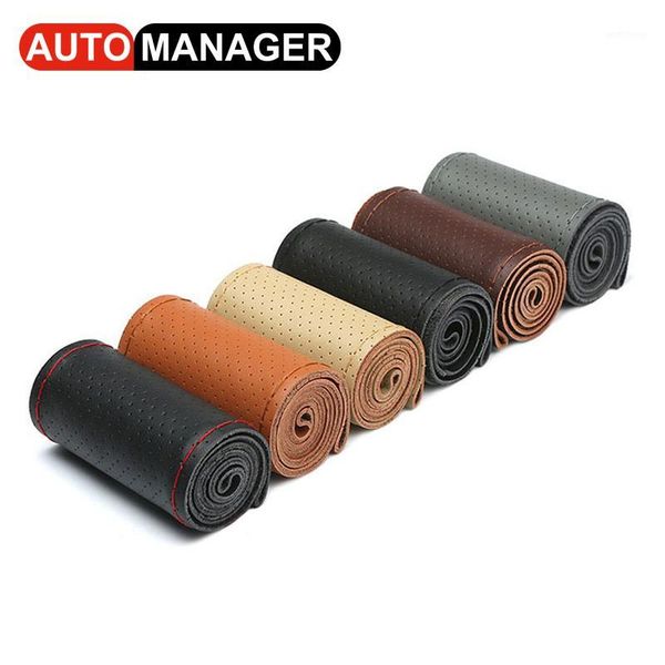 genuine leather braid car steering wheel cover with needles thread automobile cowhide braiding for 38 cm 15 inch steering wheel1
genuine leather braid car steering wheel cover with needles thread automobile cowhide braiding for 38 cm 15 inch steering wheel1