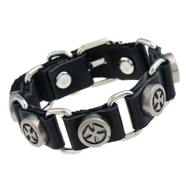fashion vintage black cross beads bracelet cuff adjustable leather alloy rivets charm wrap bangle belt wristbands retro jewelry
fashion vintage black cross beads bracelet cuff adjustable leather alloy rivets charm wrap bangle belt wristbands retro jewelry