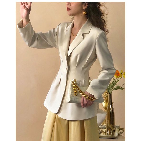 new 2021 spring turn down collar blazer slim waist vintage ladies coat feminino for women blazers 1rle, White;black
new 2021 spring turn down collar blazer slim waist vintage ladies coat feminino for women blazers 1rle, White;black