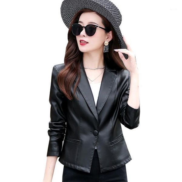 leather clothes women's short sheepskin 2021 autumn new leather jacket korean slim coat1, Black
leather clothes women's short sheepskin 2021 autumn new leather jacket korean slim coat1, Black