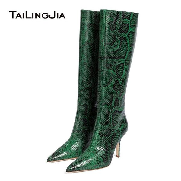 tailingjia fashion plus size ladies winter shoes green snake pattern pu leather pointed toe 2020 high heel women knee high boots, Black
tailingjia fashion plus size ladies winter shoes green snake pattern pu leather pointed toe 2020 high heel women knee high boots, Black
