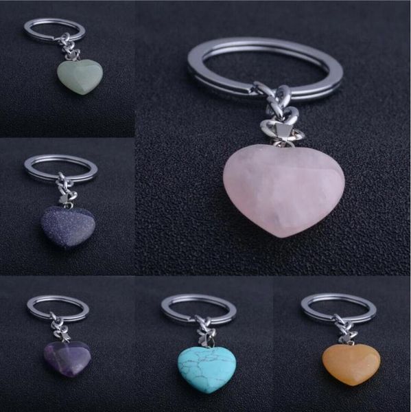 heart-shaped natural crystal stone keychain reiki healing keyring key chain stone pendant jewelry gifts, Slivery;golden
heart-shaped natural crystal stone keychain reiki healing keyring key chain stone pendant jewelry gifts, Slivery;golden