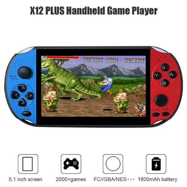 portable game players x12 5.1 inch colorful screen retro console 128bit handheld host machine with 2,000
portable game players x12 5.1 inch colorful screen retro console 128bit handheld host machine with 2,000