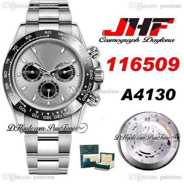 jhf a4130 automatic chronograph mens watch ceramics bezel gray dial stainless steel bracelet edition 116509 ptrx 2020 puretime p16, Slivery;brown
jhf a4130 automatic chronograph mens watch ceramics bezel gray dial stainless steel bracelet edition 116509 ptrx 2020 puretime p16, Slivery;brown