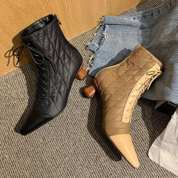 boots fashion concise women square toe pumps genuine leather shoes elegant ladies down for party wedding heels winter, Black
boots fashion concise women square toe pumps genuine leather shoes elegant ladies down for party wedding heels winter, Black