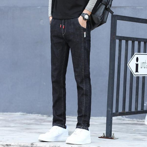 denim jeans streetwear male pants jeans autumn classic trousers for mens slim fit designer casual skinny straight1, Blue