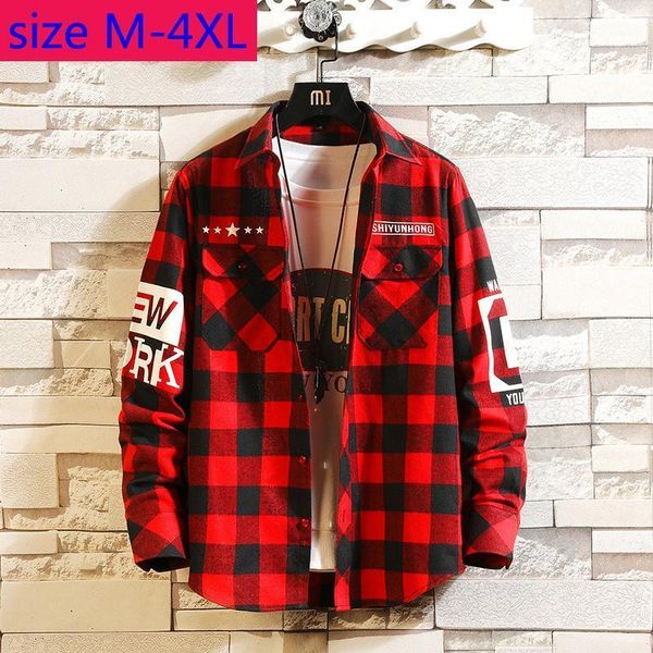 new arrival fashion spring autumn red plaid men casual thin shirts long sleeve large plus size l xl 2xl 3xl 4xl1, White;black
new arrival fashion spring autumn red plaid men casual thin shirts long sleeve large plus size l xl 2xl 3xl 4xl1, White;black