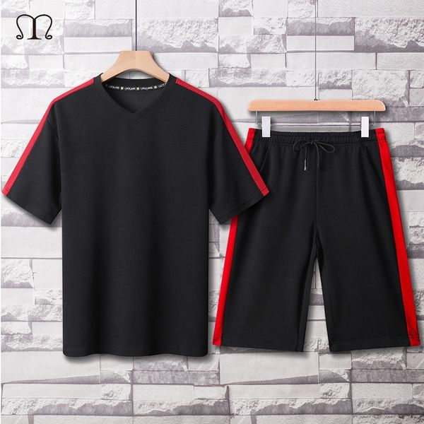 mens tracksuit summer fashion casual men fitness sets patchwork v neck t shirt shorts male sports suit streetwear plus size 4xl t200604, Gray
mens tracksuit summer fashion casual men fitness sets patchwork v neck t shirt shorts male sports suit streetwear plus size 4xl t200604, Gray