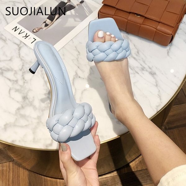 suojialun new design weave women slipper ladies thin high heel sandal open toe slip on summer outdoor slides flip flop shoe y200624, Black
suojialun new design weave women slipper ladies thin high heel sandal open toe slip on summer outdoor slides flip flop shoe y200624, Black