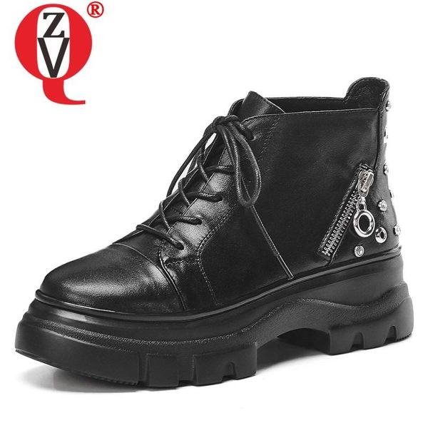 boots zvq winter fashion ankle outside comfortable cross-tied genuine leather high heels platform women shoes drop, Black
boots zvq winter fashion ankle outside comfortable cross-tied genuine leather high heels platform women shoes drop, Black
