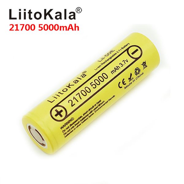 liitokala lii-50e 21700 5000mah rechargeable battery 3.7v 5c discharge high power batteries for high-power appliances
liitokala lii-50e 21700 5000mah rechargeable battery 3.7v 5c discharge high power batteries for high-power appliances