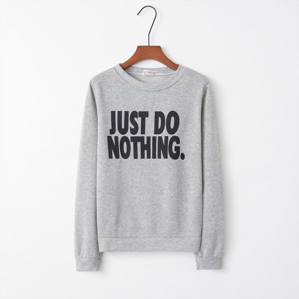 just do nothing letter 2020 new design hoodies sweatshirts women casual kawaii sweat girls european korean, Black
just do nothing letter 2020 new design hoodies sweatshirts women casual kawaii sweat girls european korean, Black