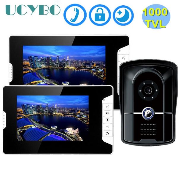 7" video intercom system visual speakerphone 1000tvl infared ir doorbell camera wired video door phone for home apartment
7" video intercom system visual speakerphone 1000tvl infared ir doorbell camera wired video door phone for home apartment
