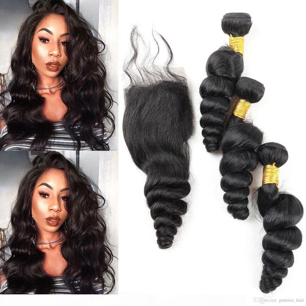 8a 3 bundles brazilian hair with 4*4 lace closure 4pcs lot loose wave human hair extensions lace closure with hair bundles, Black
8a 3 bundles brazilian hair with 4*4 lace closure 4pcs lot loose wave human hair extensions lace closure with hair bundles, Black