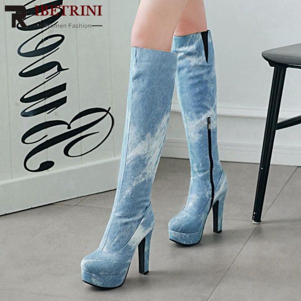 boots ribetrini brand big size 49 platform denim high heels elegant office lady knee boot stylish winter shoes women, Black
boots ribetrini brand big size 49 platform denim high heels elegant office lady knee boot stylish winter shoes women, Black