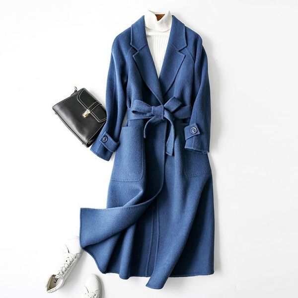 kmetram woman natural wool coats winter 2019 new ladies double-sided cashmere slim long jacket alpaca korean belt coat my5301, Black
kmetram woman natural wool coats winter 2019 new ladies double-sided cashmere slim long jacket alpaca korean belt coat my5301, Black