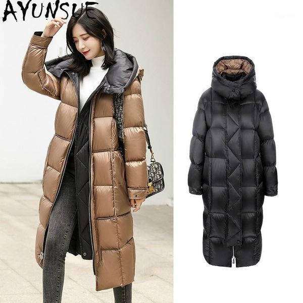 ayunsue women's winter down jacket double sided coat female hooded parkas woman long warm clothes fashion 2020 mujer chaqueta1, Black
ayunsue women's winter down jacket double sided coat female hooded parkas woman long warm clothes fashion 2020 mujer chaqueta1, Black